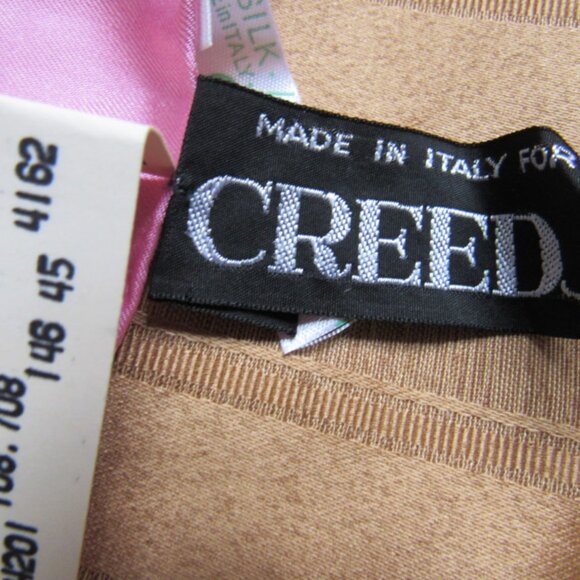 NWT Creed Silk Scarf , made in Italy, square 25.5 in x 25.5in - Picture 2 of 3